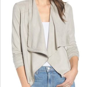 NWOT BLANKNYC Blank NYC Draped Faux-Suede Jacket